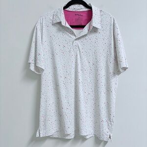 Birdie Bound Men’s Golf Polo Shirt L Large Multicolor Dots